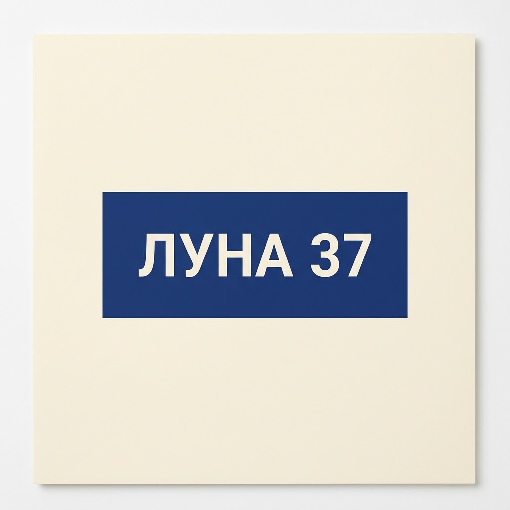 Второе превью Gemini с надписью ЛУНА 37 кремового цвета
