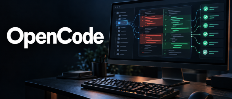 OpenCode: агент меняет код проекта и проверяет результат