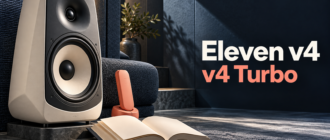Eleven v4 и v4 Turbo: акустическая колонка, открытая книга и коралловая телефонная трубка