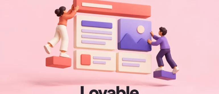 Lovable: сборка объёмного макета веб-страницы