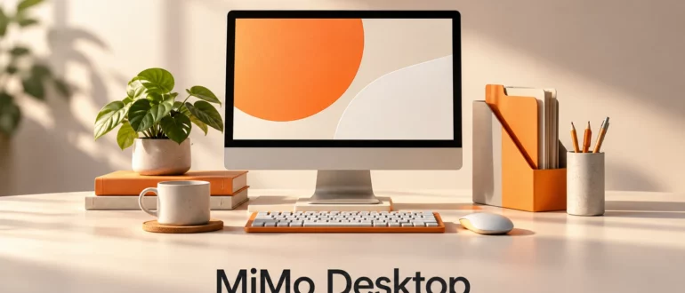 MiMo Desktop: иллюстрация настольного помощника с рабочей станцией