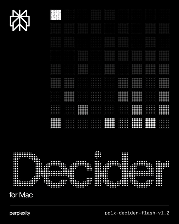 Официальная заставка Decider for Mac с названием модели