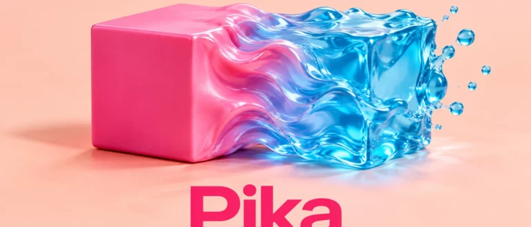 Pika: куб превращается в жидкую форму